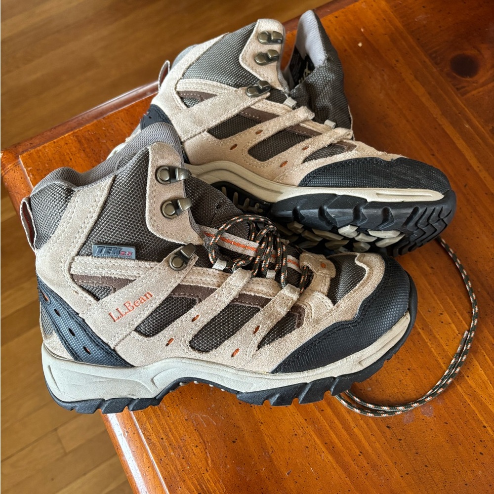 L.L. Bean Tan and Black Outdoor Boots